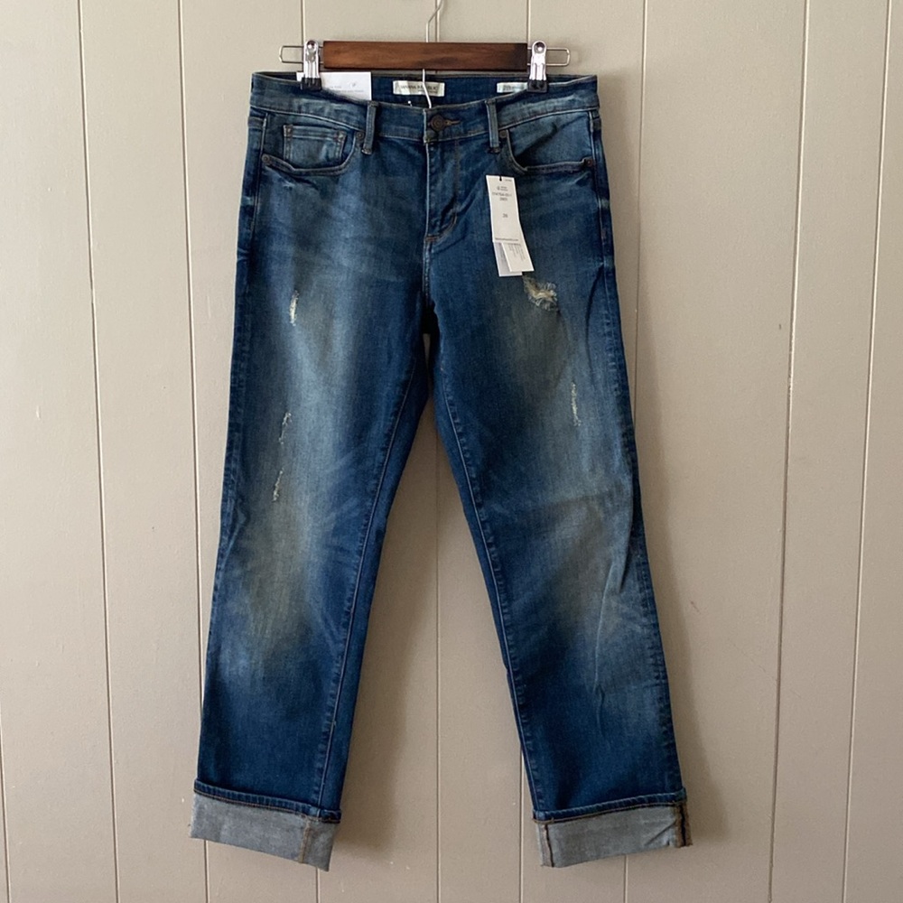 Banana Republic Low Rise Jeans Straight Fit, Straight Leg Size 28 NWT - Picture 2 of 10